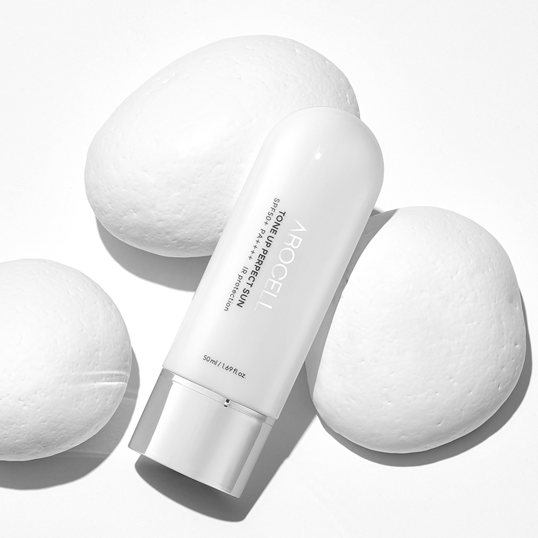 A daily SPF 50 100% mineral sunscreen that is soothing and lightweight. It is powerful enough to block 100% of UV Rays and with infrared ray blocking capabilities that are gentle on your skin, tone up perfect sun, arocellus