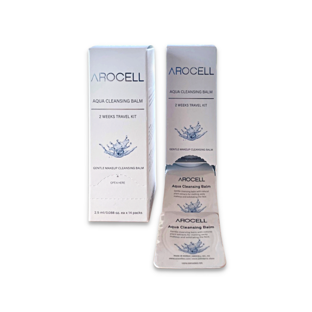 All-in-one daily cleanser that calms the skin without irritation, aqua cleansing balm, arocellus